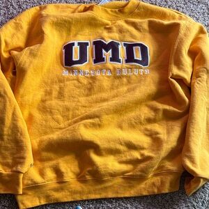Champion Yellow UMD Minnesota Duluth Sweatshirt